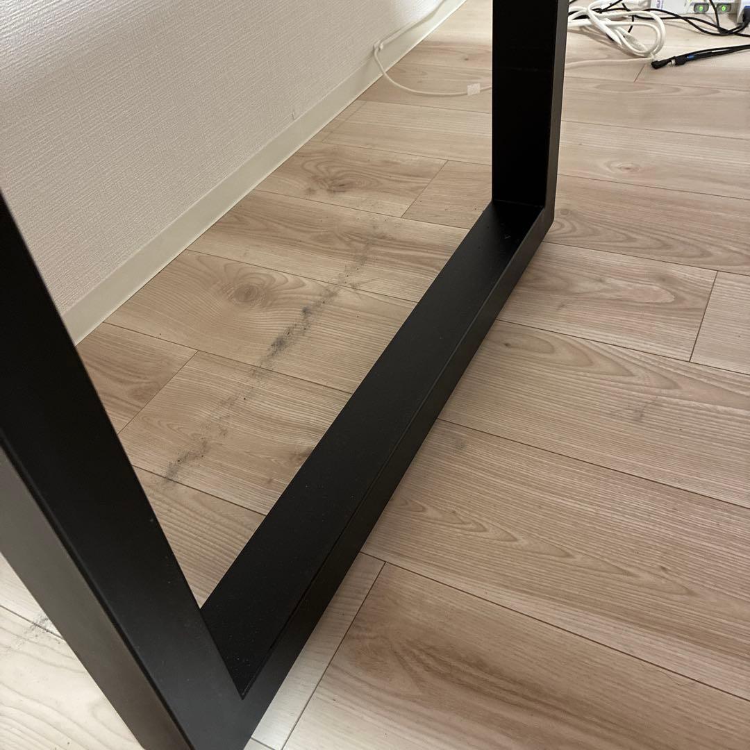 【週末値下げ】 無垢杉材ダイニングテーブル ティシュトレイ付き