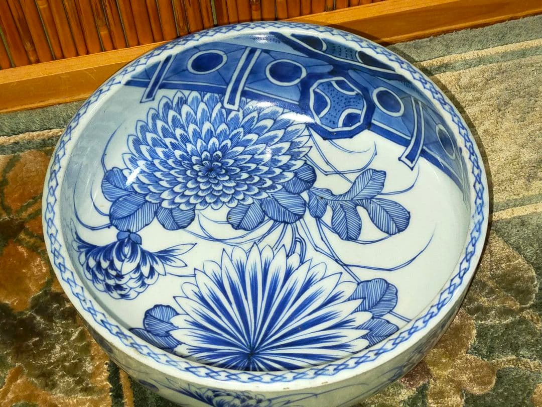 ♥伊万里♥　成化年製　♥中鉢♥　鉢　染付　骨董　古玩