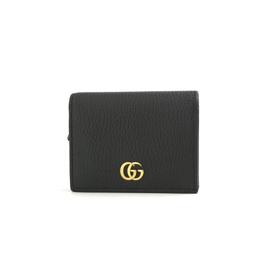 ✨新品未使用・箱付き✨　GUCCI ミニ財布　マーモント　GGロゴ 二つ折り