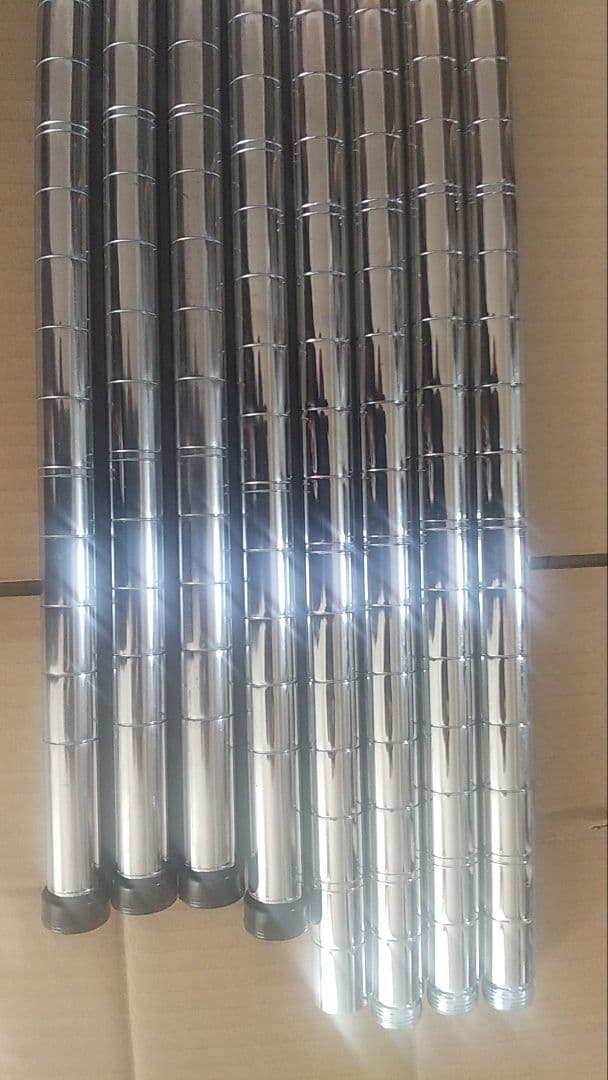 メタルラック　8枚板　H181W60D30　キャスター　送料込み　ポール径22