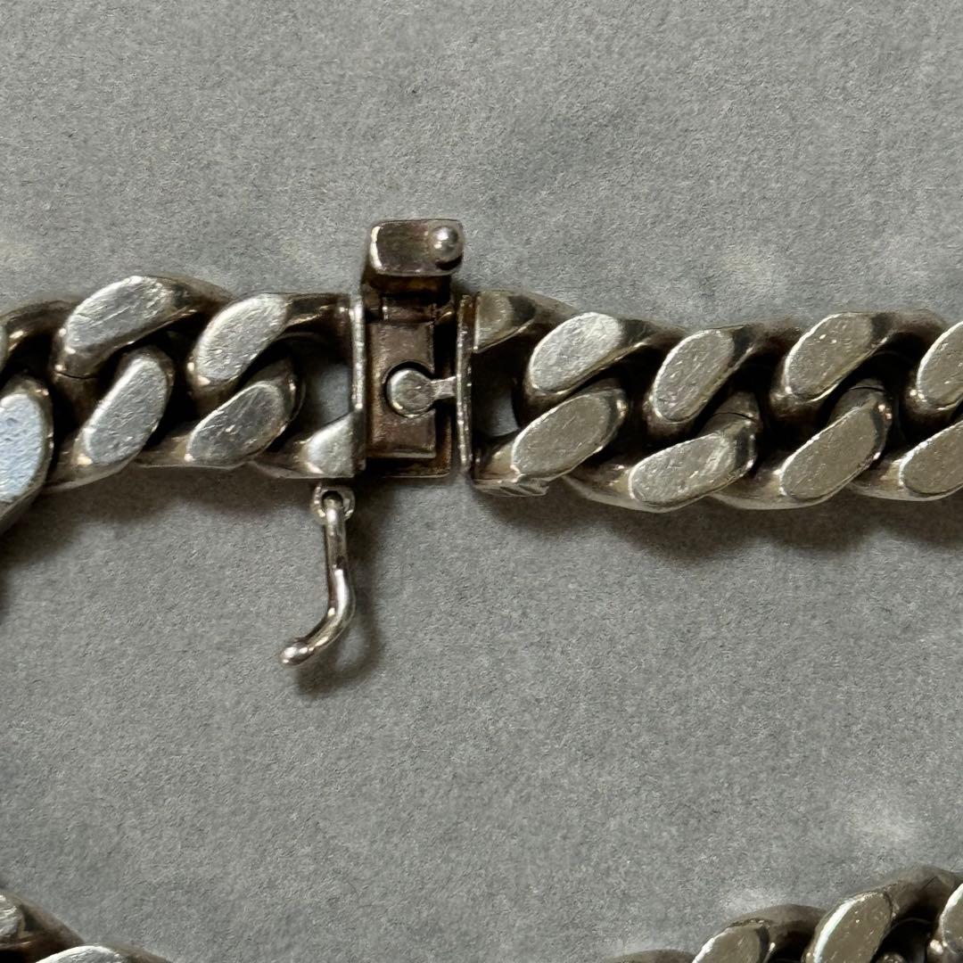 希少！ウノアエレ　シルバー925 ヴィンテージ　喜平ブレスレット　イタリア製