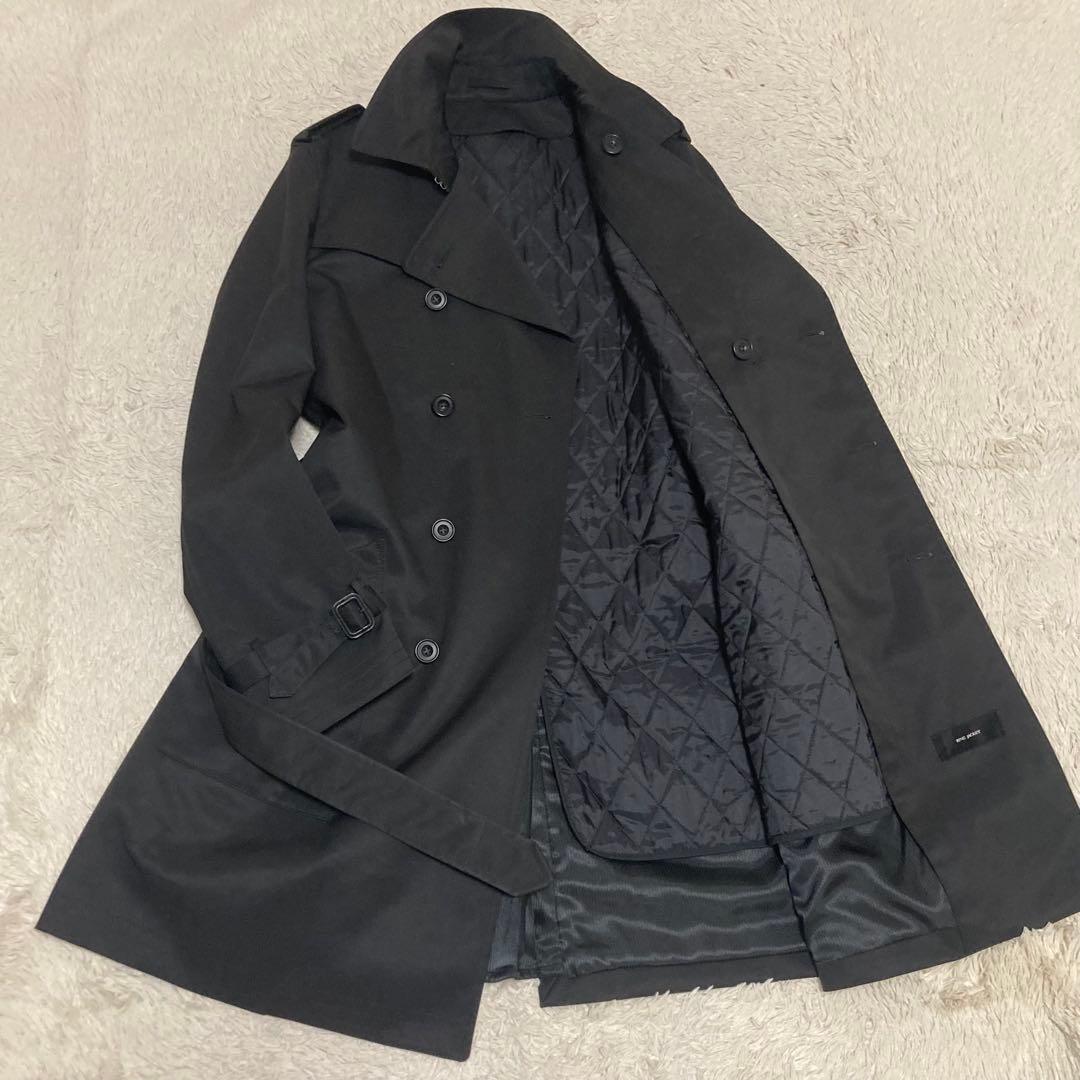 RING JACKET【2WAY】50 XL ブラック ライナー トレンチコート