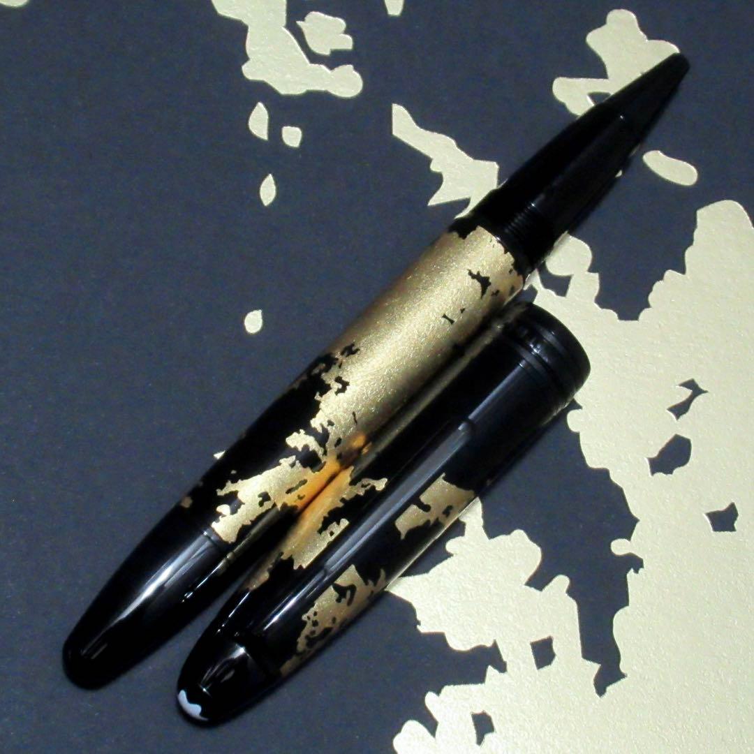 モンブラン ローラーボール 162 ソリテール カリグラフィー ゴールドリーフ