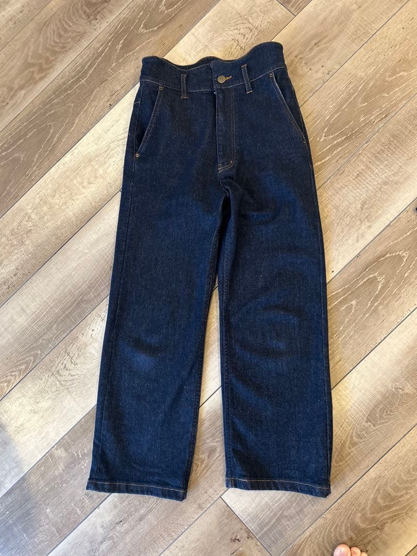 【美品】eaphi WAVE DESIGN HIGH WAIST DENIM