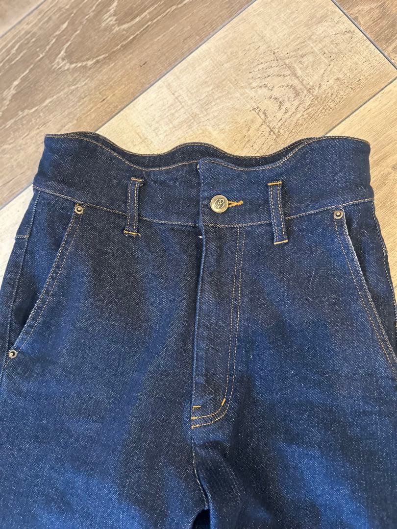 【美品】eaphi WAVE DESIGN HIGH WAIST DENIM