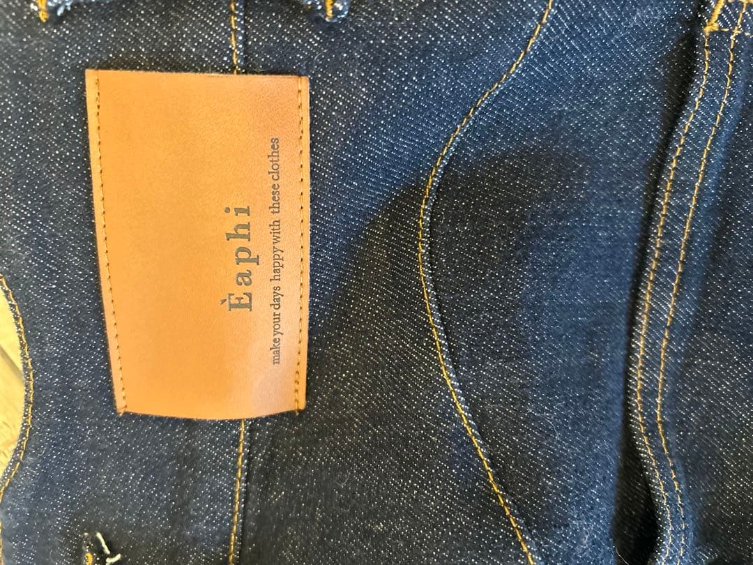 【美品】eaphi WAVE DESIGN HIGH WAIST DENIM