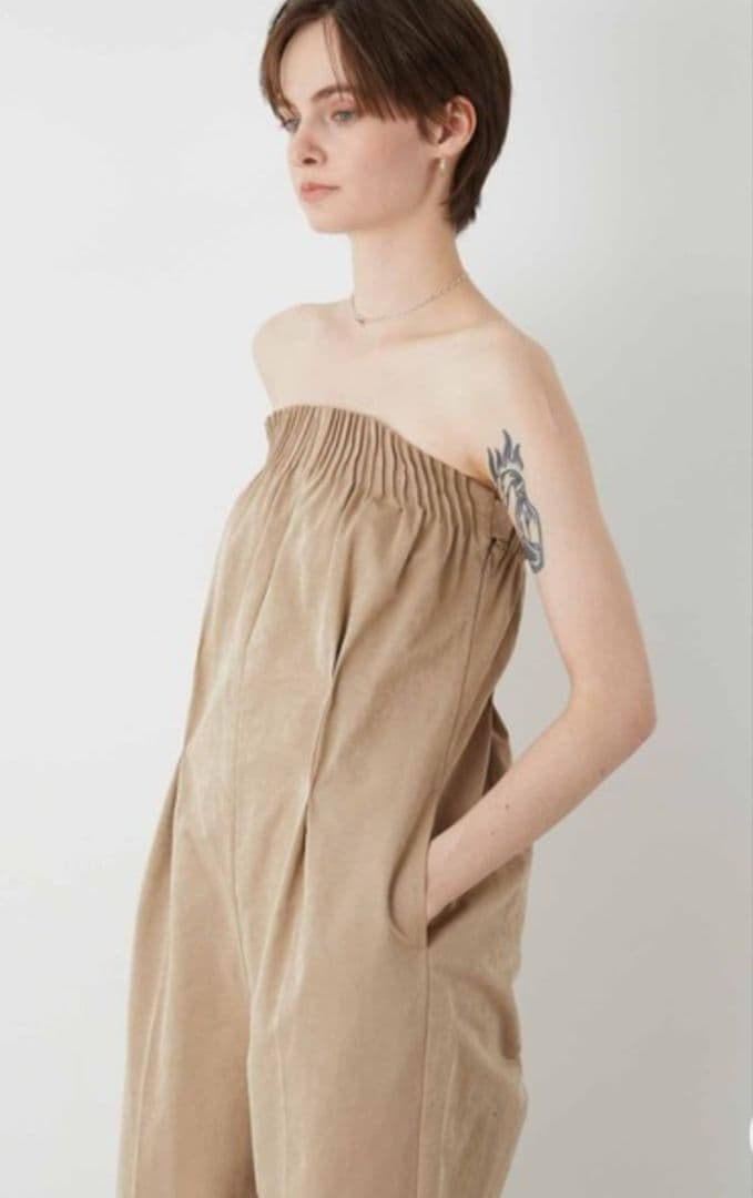 LA PEAU DE GEM ベアトップロンパース ベアサロペット