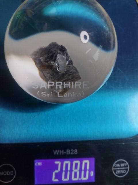 ☆天然サファイア☆クォーツインクォーツ鑑別書付☆