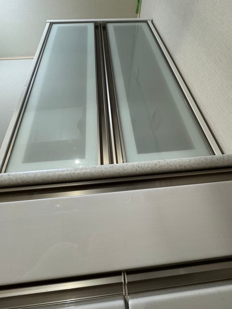 2023年購入ニトリアルミナ食器棚70幅開き戸ホワイト白