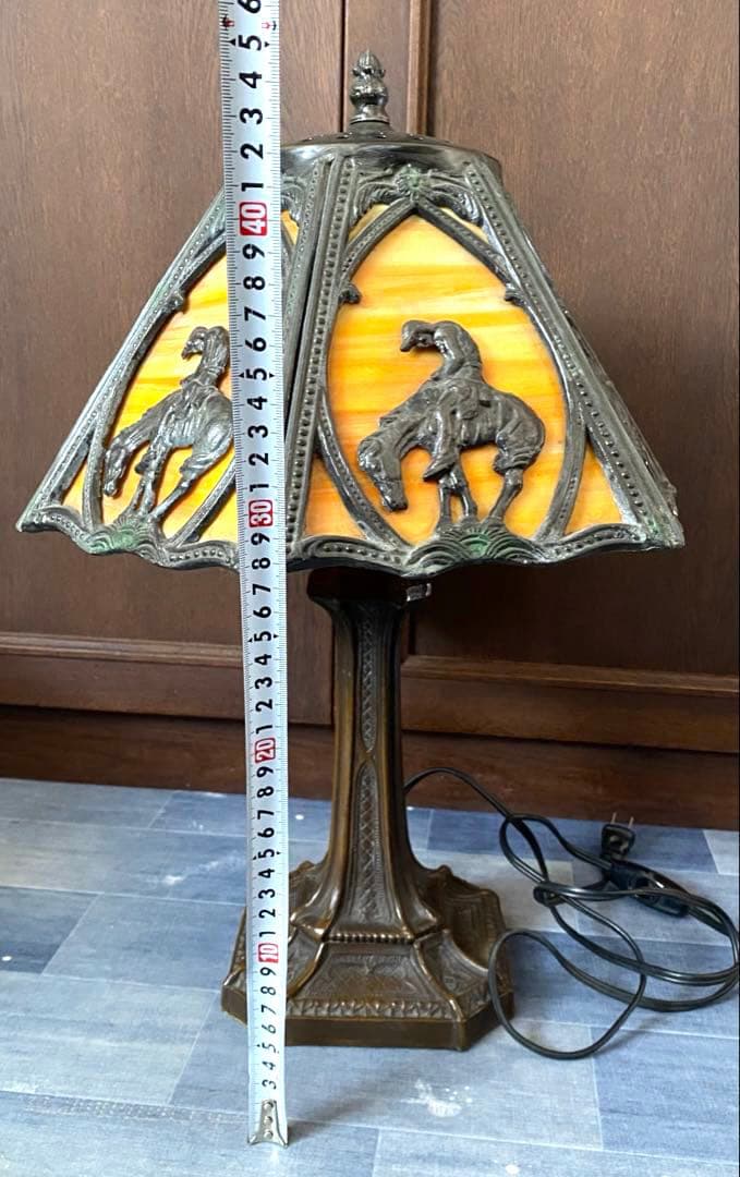 N2370 スタンドライト　アンティーク　馬