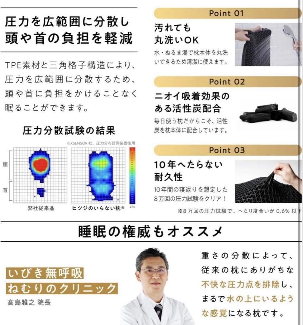 ヒツジのいらない枕　極柔　未使用品