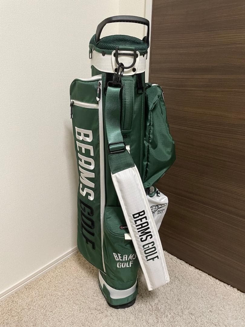 BEAMS GOLF スリムスタンド キャディバッグ 2 美品 グリーン