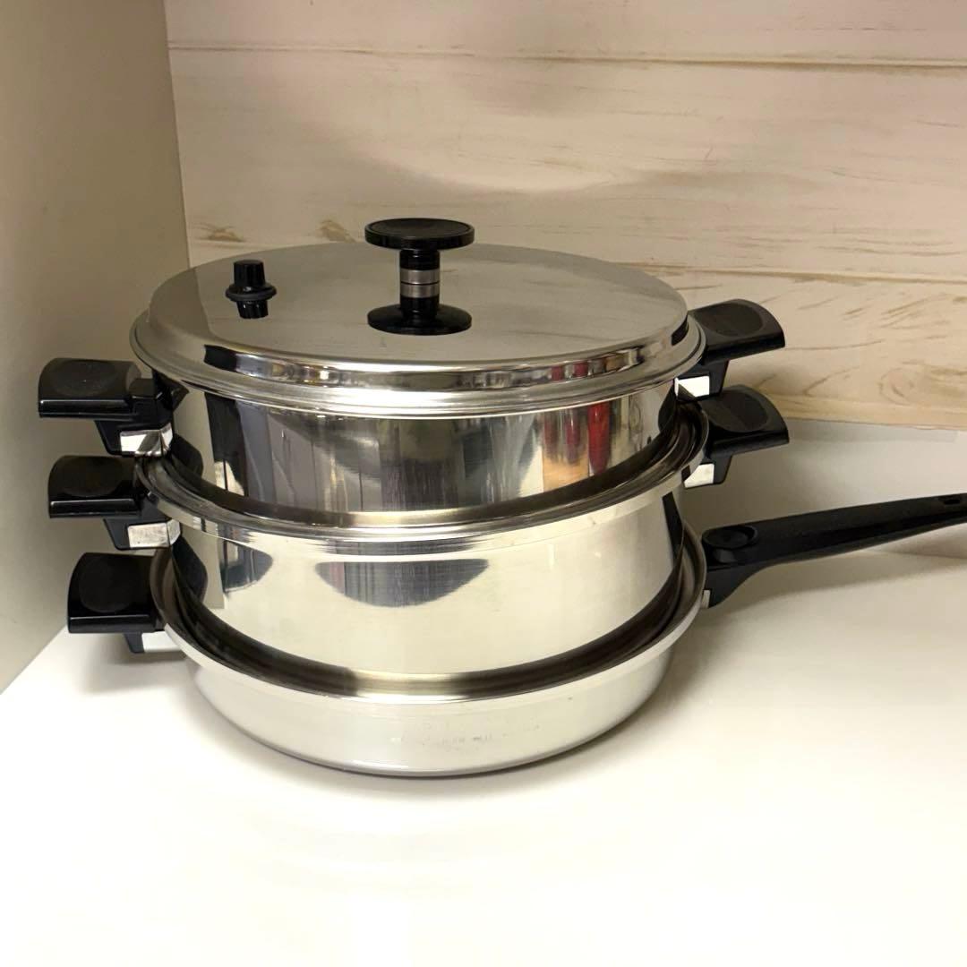 EKCO ウルトライーズ・アンバサダー　大フライパンダッチオーブン　蓋付き