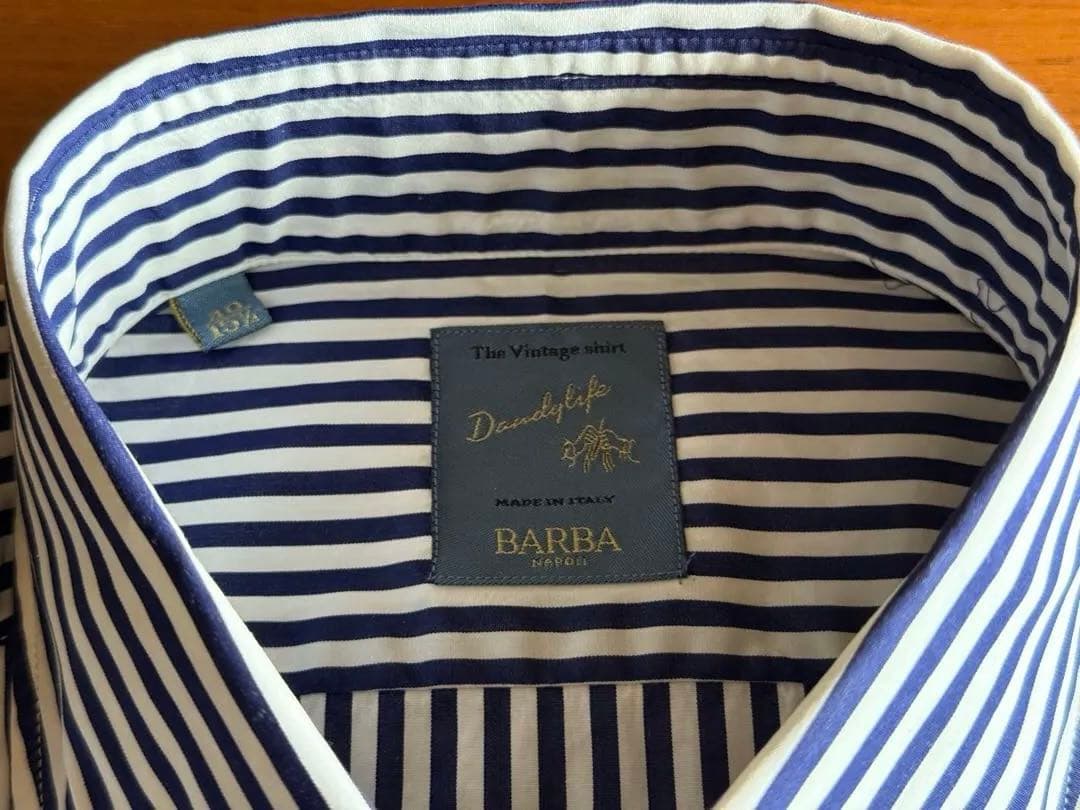 BARBA(バルバ)DANDY LIFE コットンロンドンストライプ サイズ40