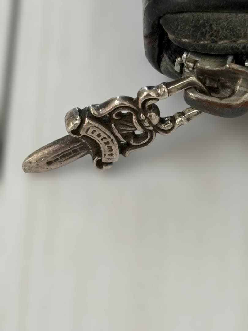 クロムハーツ　レザー 長財布 黒　正規品