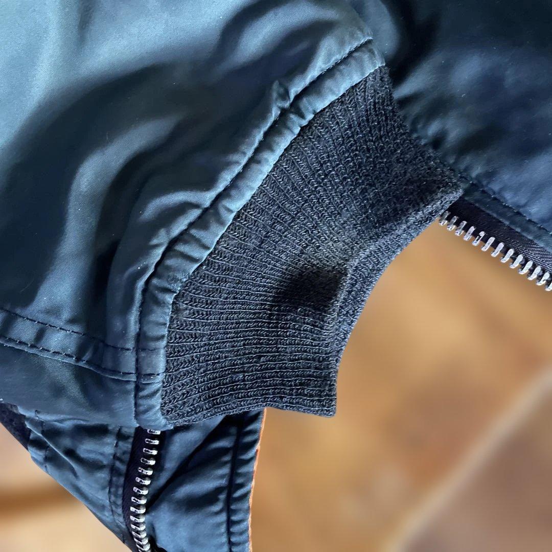 80s ALPHA INDUSTRIES MA-1 USA製 IDEALジップ紺