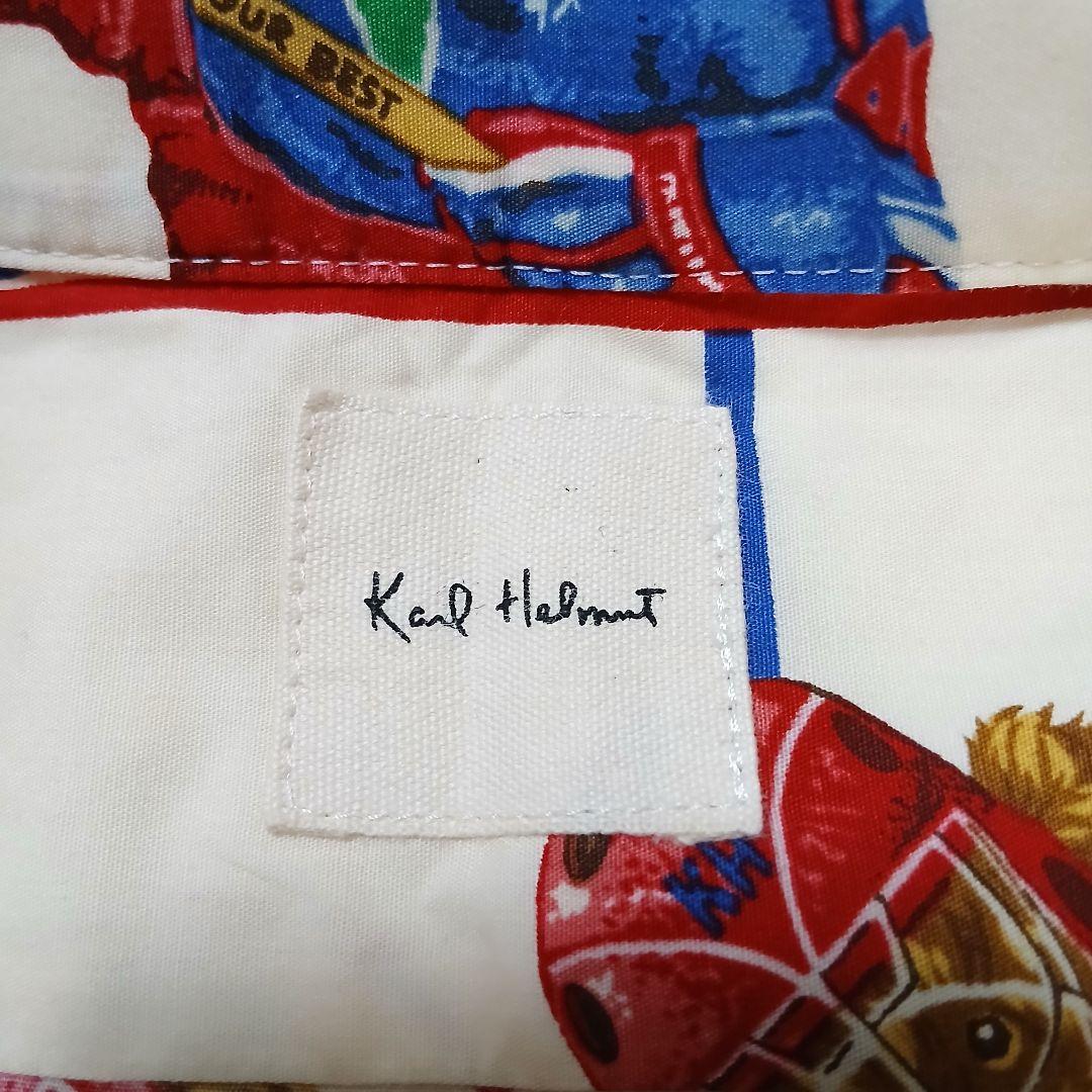 【美品】Karl Helmut ベアホッケー ボタンダウンシャツ ピンクハウス