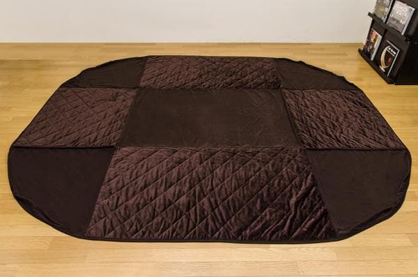 【新品・送料無料】ダイニングコタツ　135×85　長方形　掛け布団セット