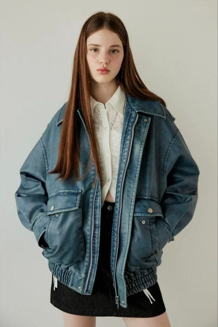 SLY AGING F/LEATHER FLIGHT ジャケット