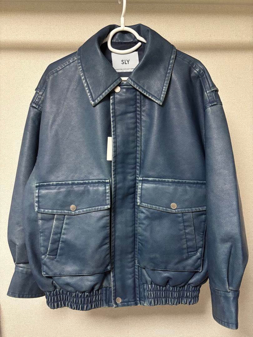 SLY AGING F/LEATHER FLIGHT ジャケット