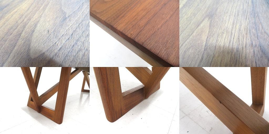 展示品　カリモク　ウォールナット　無垢材　ベンチ　チェア　イス　北欧