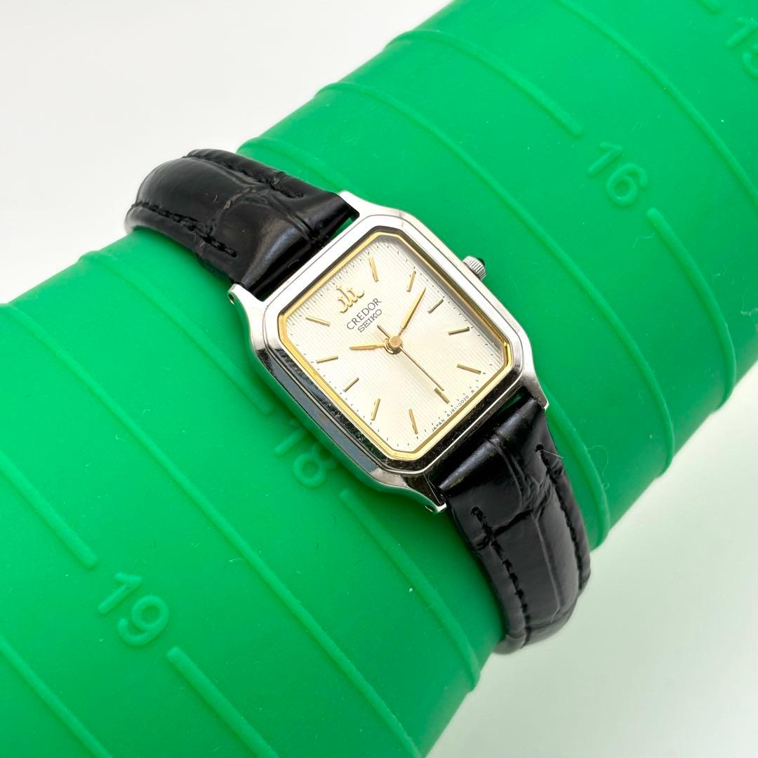 稼働✨SEIKO CREDOR 腕時計 レディース 新品ベルト レディース