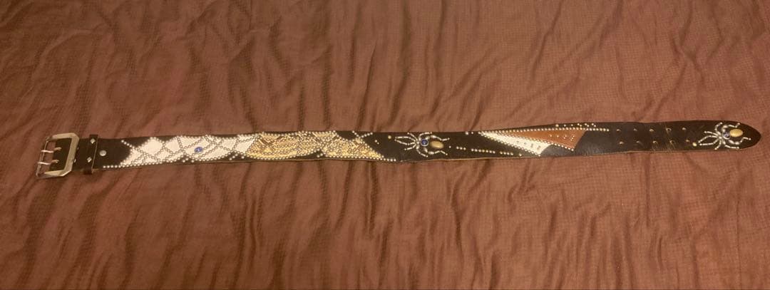 ZOOLレザースタッズベルト ウルフルズヘッド ロッカーズ ルイスレザー レア