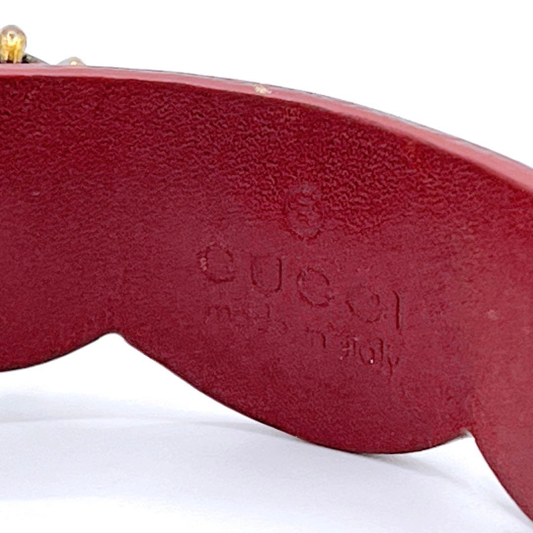 グッチ GUCCI レザー タイガーヘッド ビジュー ブレスレット　ブランド