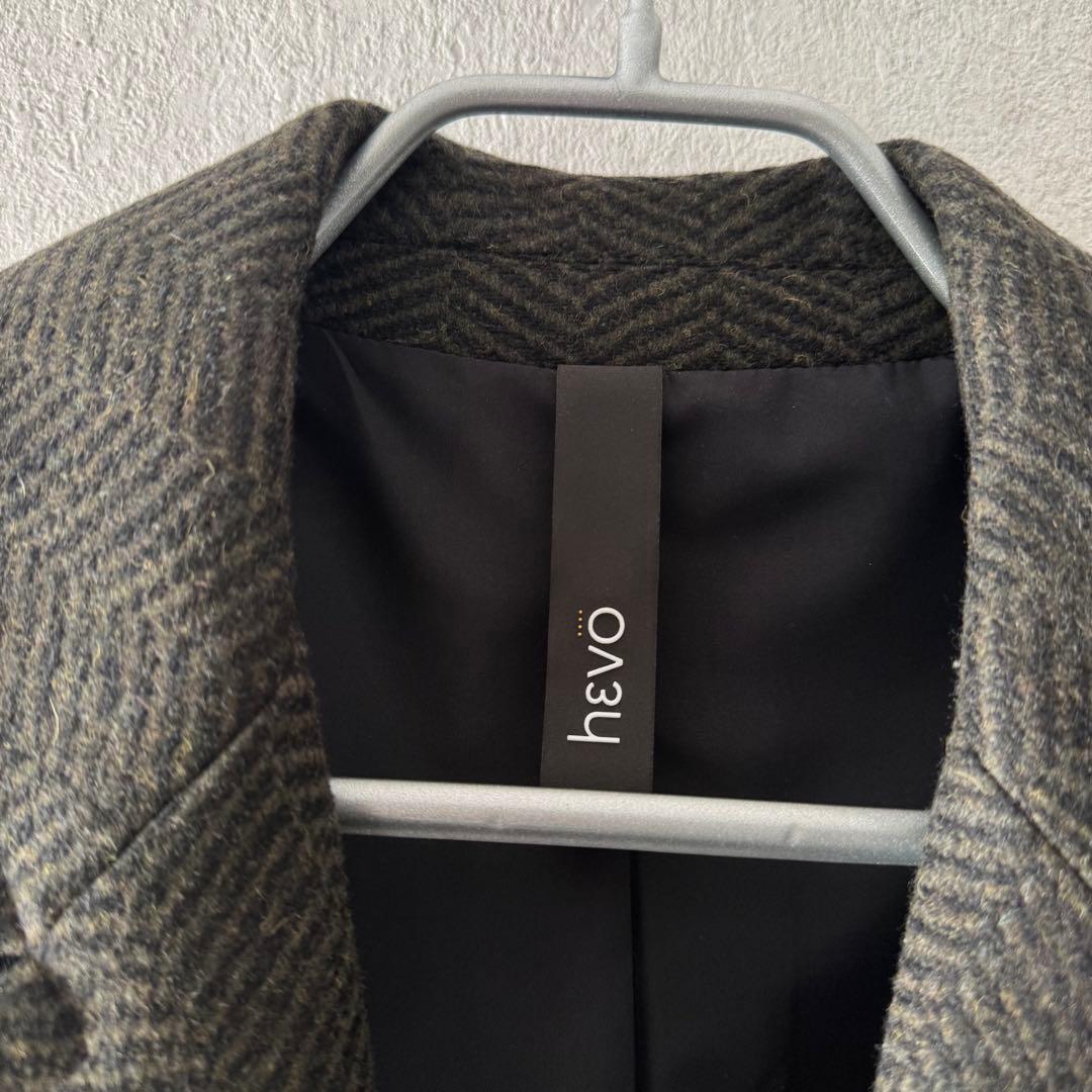 hevo OSTUNIオストゥーニ メルトン地 ベルテッドアルスターコート