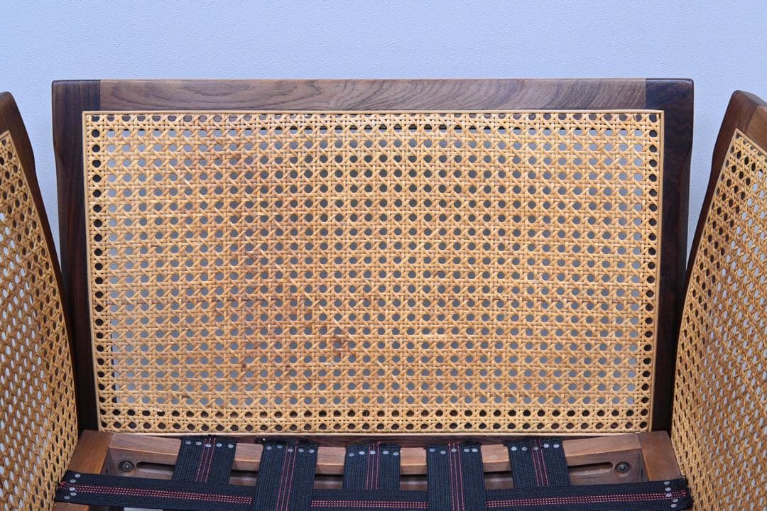 【希少品】C.F.C Silkeborg社製 アームチェア 籐張 ローズウッド