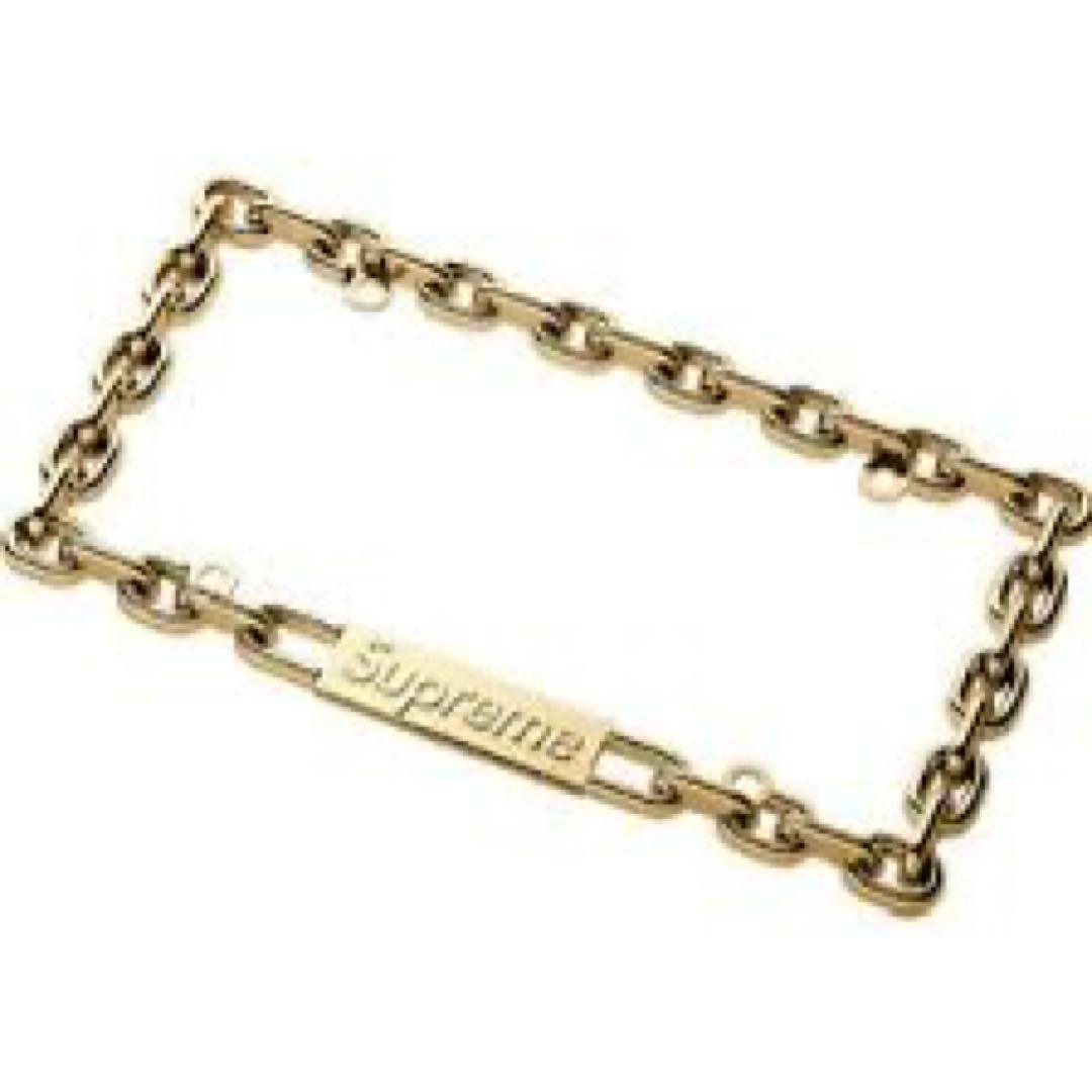 桃*区様 Supreme Chain License Plate Frame G
