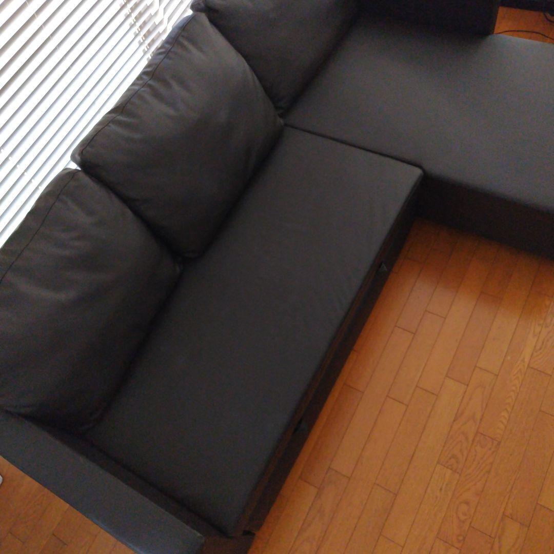 ニトリ　カウチソファベッド（Nシールド ノアーク2 DBR）