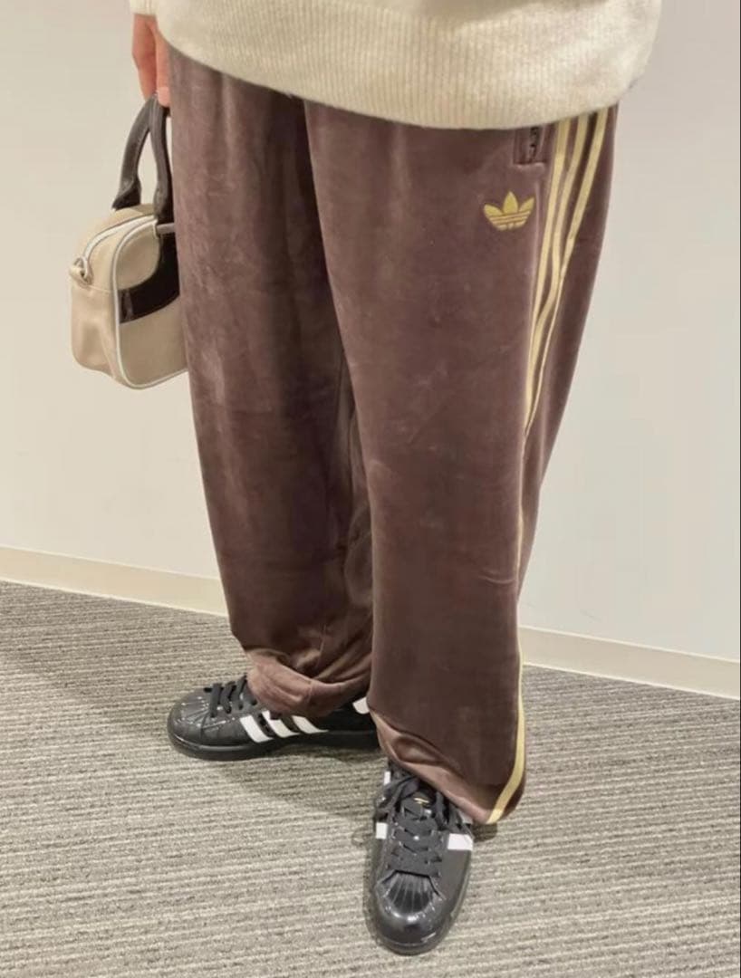 adidas originals BROWN ブラウン ジャージ 新品 XS 茶