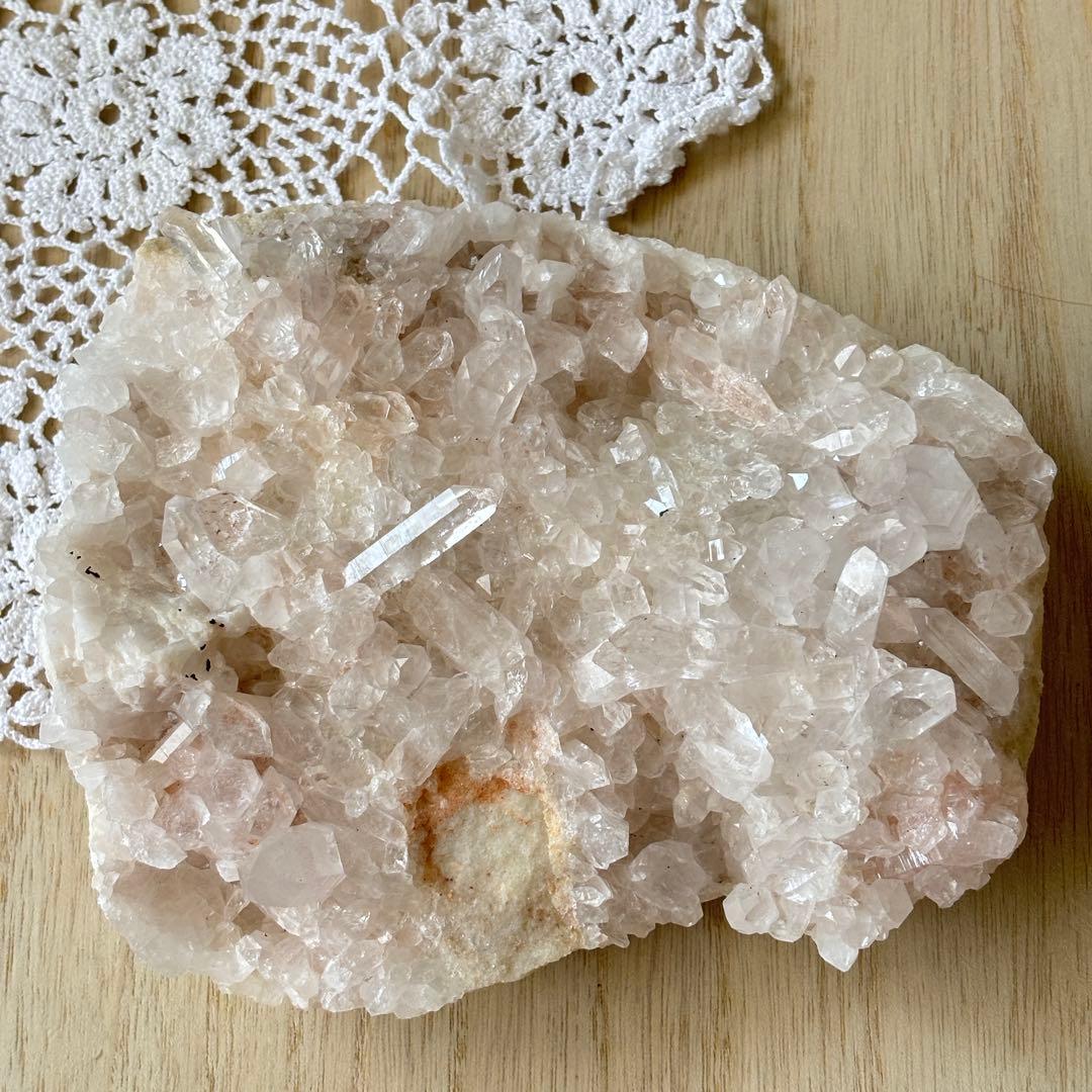 訳あり！大きめ　ピンクヒマラヤ産水晶　クラスター　1.5kg