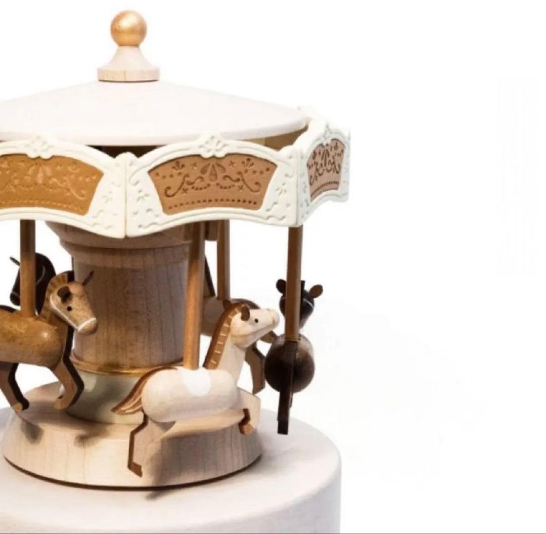 Wooderful Life 木製 オルゴール メリーゴーランド 台湾製 希少