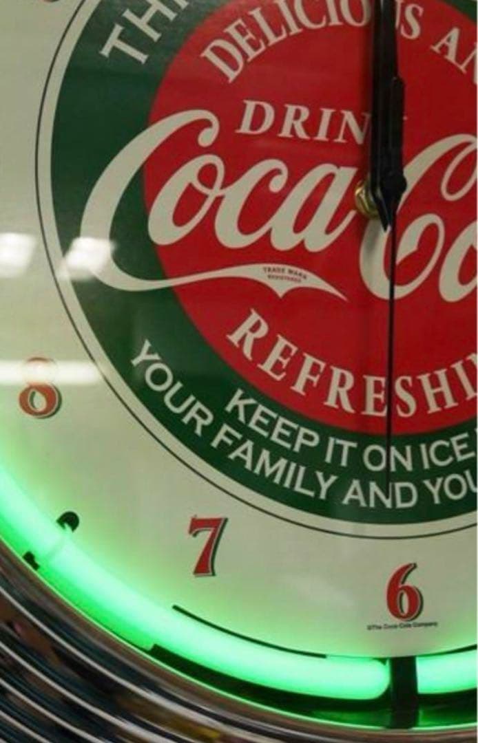 コカコーラ ネオン レトロ 時計 ヴィンテージ 輸入品 アメリカン雑貨