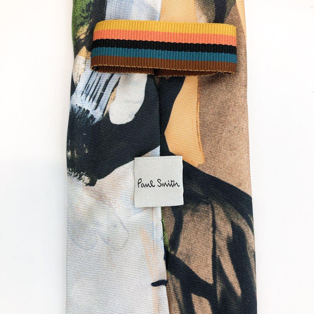 【新品】ポールスミス ネクタイ 総柄 マルチカラー
