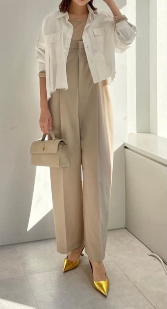 新品タグ付き　ウィムガゼット　平織オーバーオール