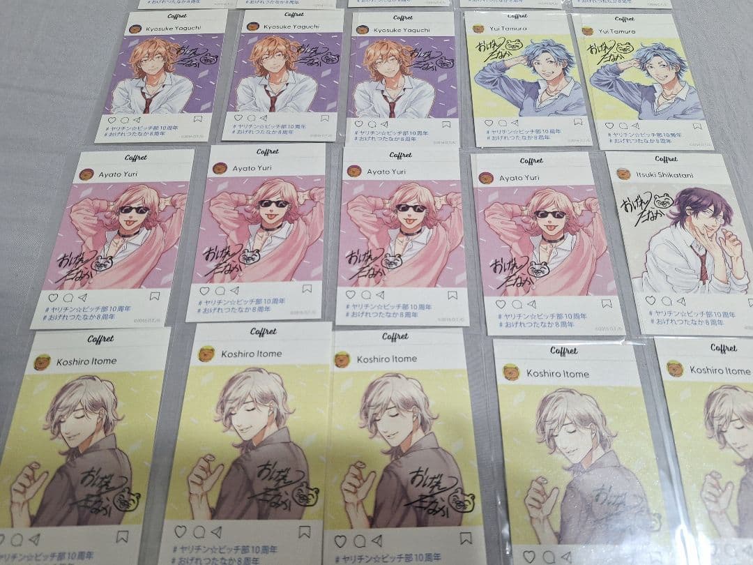 ヤリチン☆ビッチ部 缶バッジ＆カード まとめ売り おげれつたなか 個展 レア