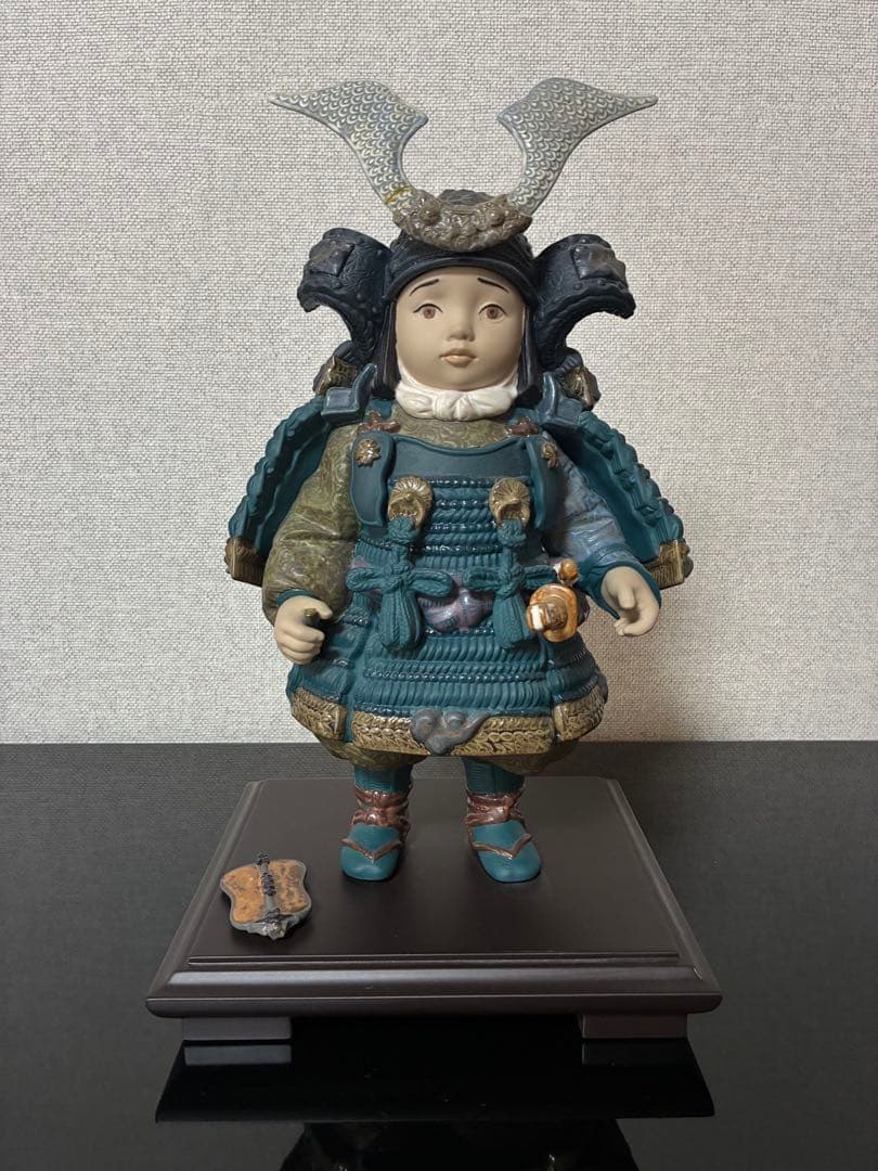 リヤドロ　若武者　五月人形　難あり