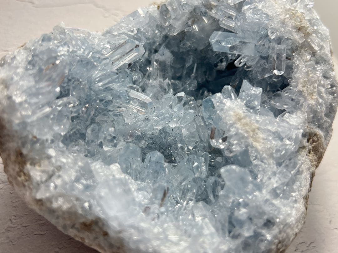 天然石 秘蔵＆美麗品 セレスタイト クラスター EXグレード