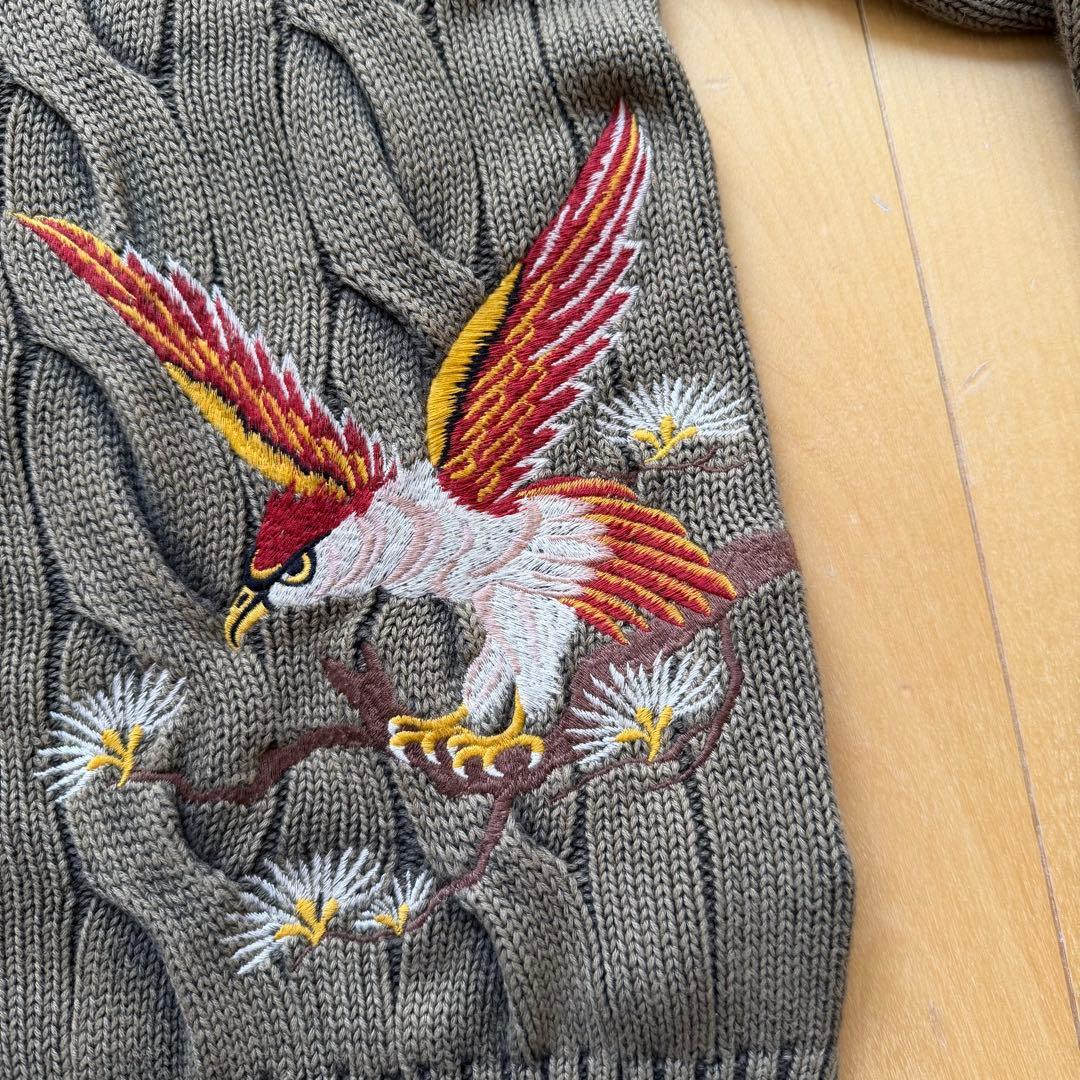ラルフローレン 刺繍コットンニット
