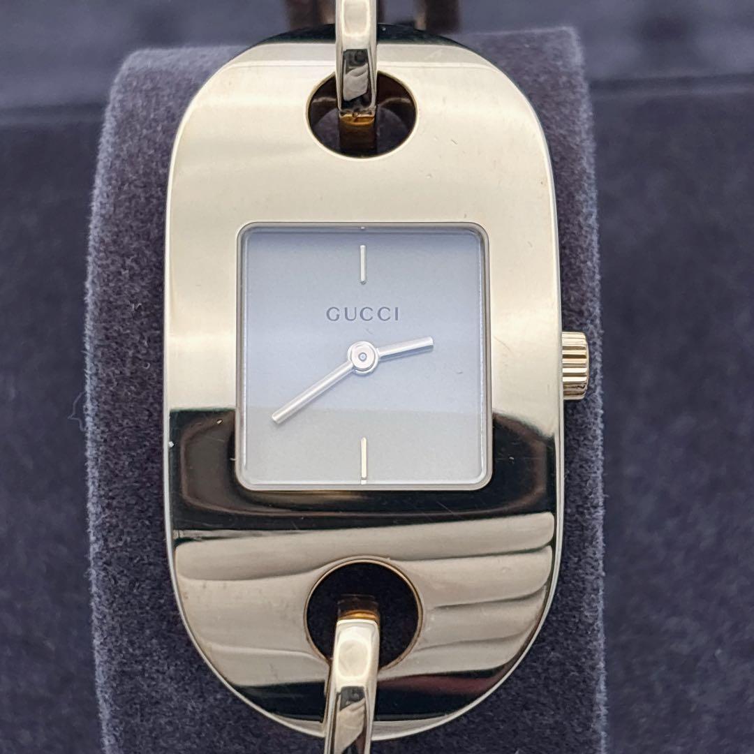 【美品・電池新品・付属品】GUCCI 6155L ゴールド ブレスレット 腕時計