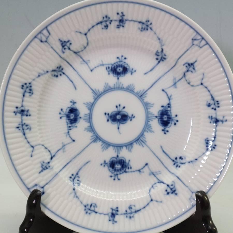 ロイヤルコペンハーゲン ブルーフルーテッドプレイン 19cmプレート 6枚セット