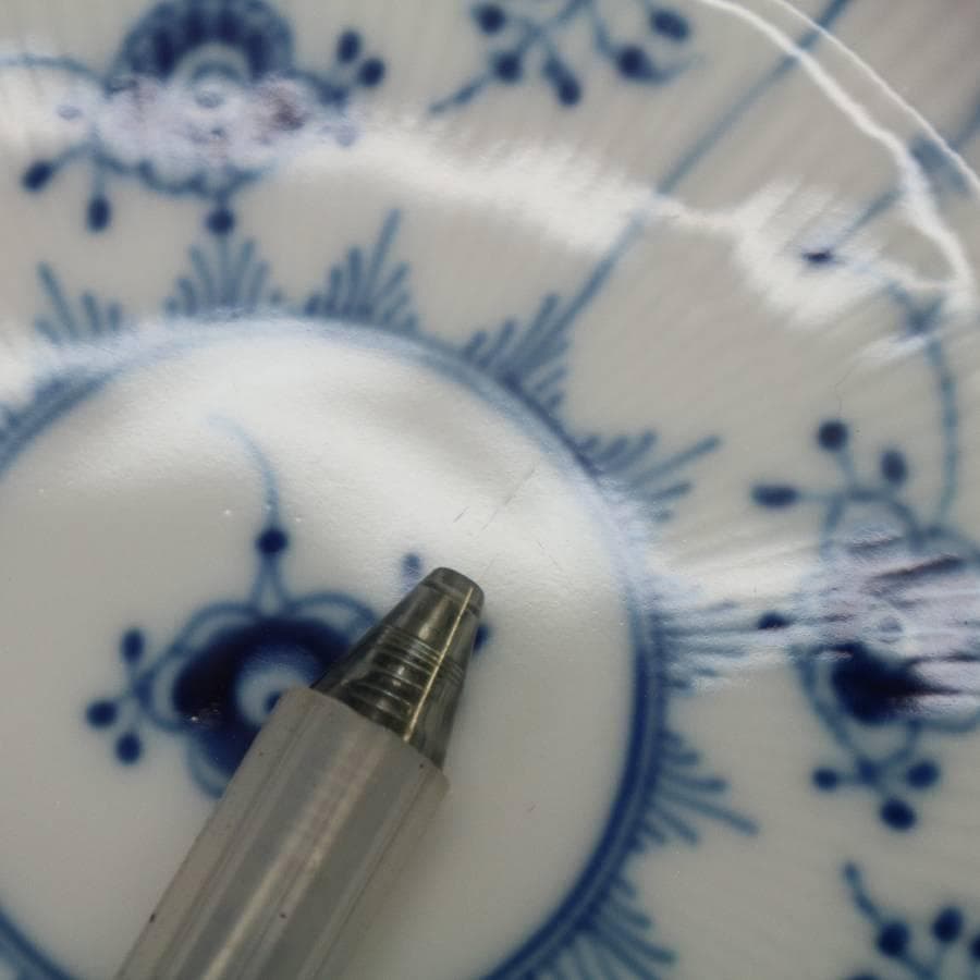 ロイヤルコペンハーゲン ブルーフルーテッドプレイン 19cmプレート 6枚セット