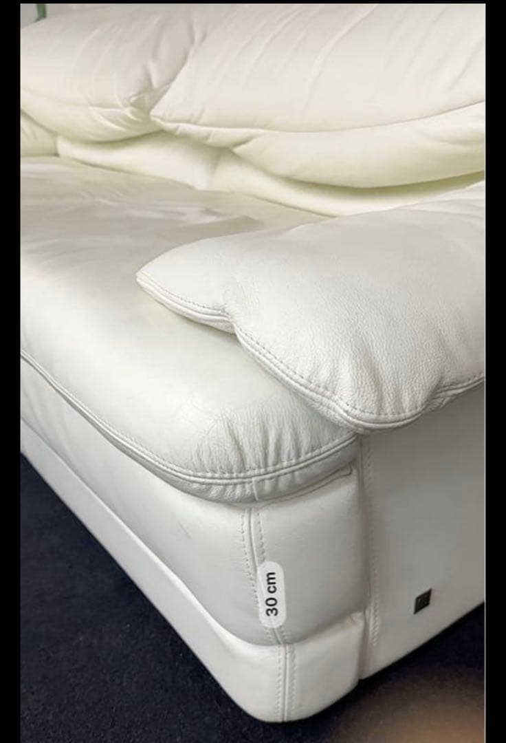 B&B Italia 本革ソファ アイボリー 3人掛け イタリア製