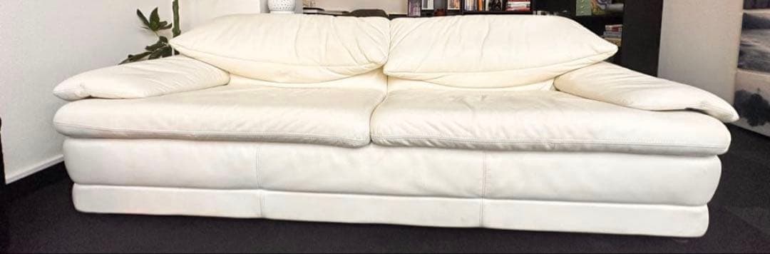 B&B Italia 本革ソファ アイボリー 3人掛け イタリア製