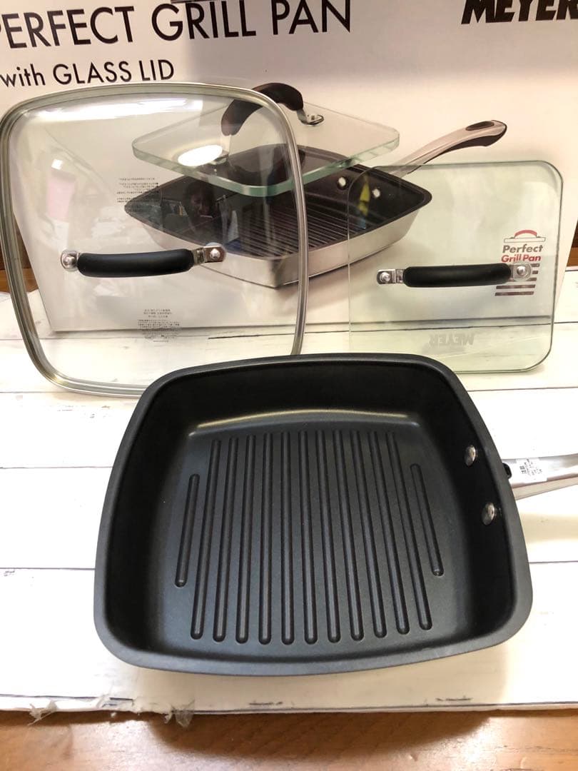 MEYER マイヤー プレス蓋付き パーフェクトグリルパン 24cm