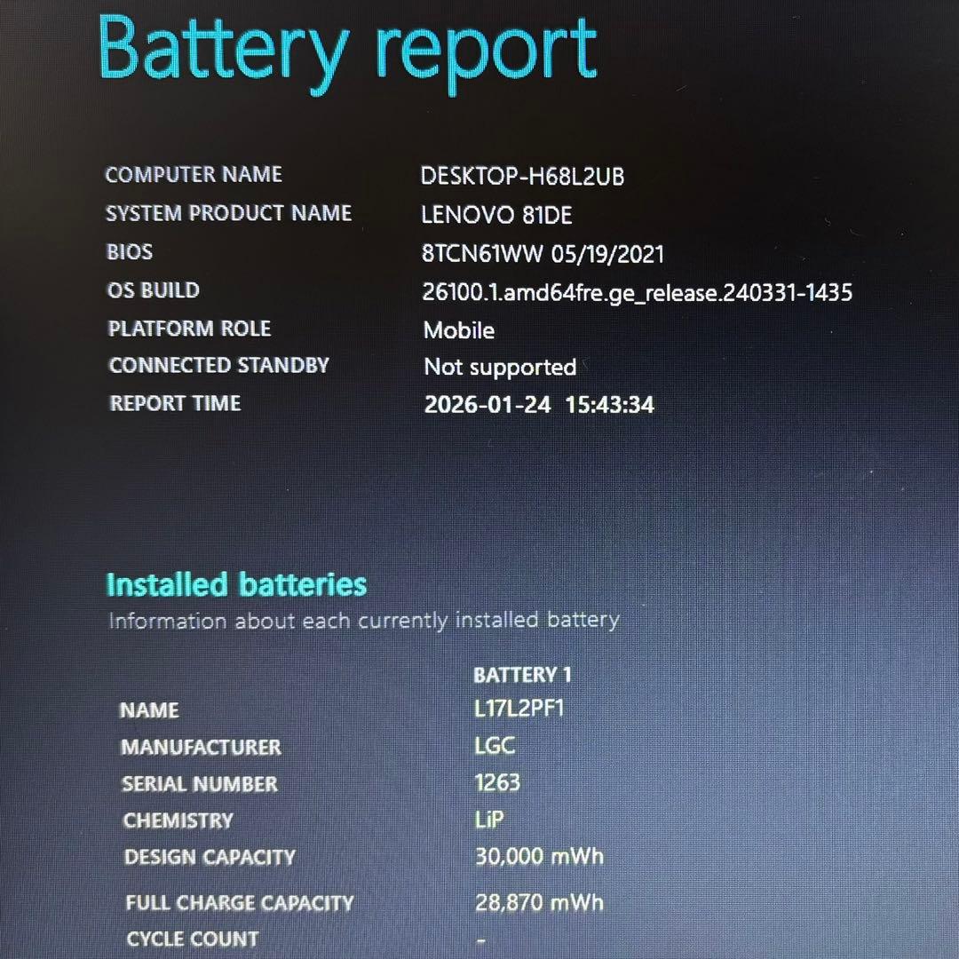 【美品】Lenovo Ideapad 330【i3/12GB/256GB】