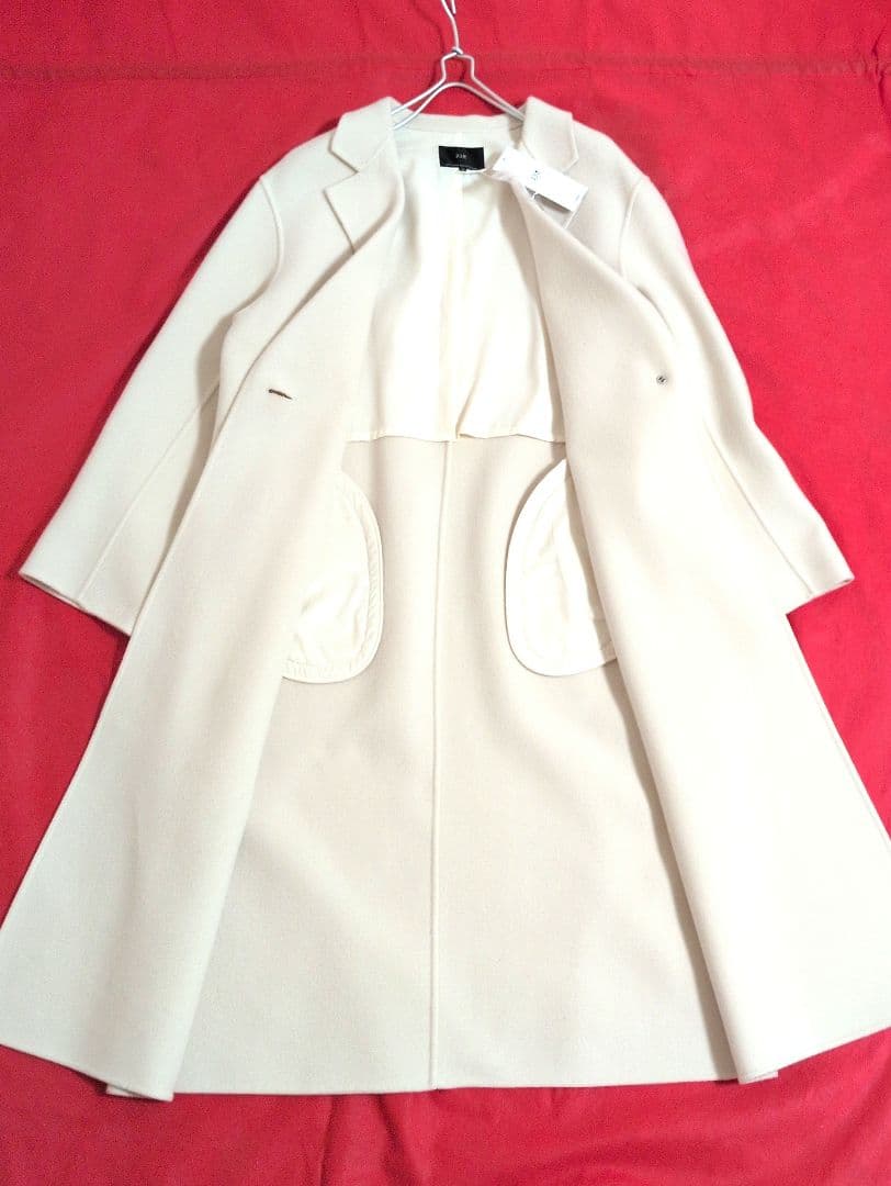 【新品◆69,300円】23区 ウール チェスターコート /サイズ40 / 白